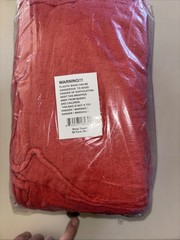 Red Shop Towels Cleaning Wiping Cotton Rags Sealed50ea SameDayHandling &FastUSPS