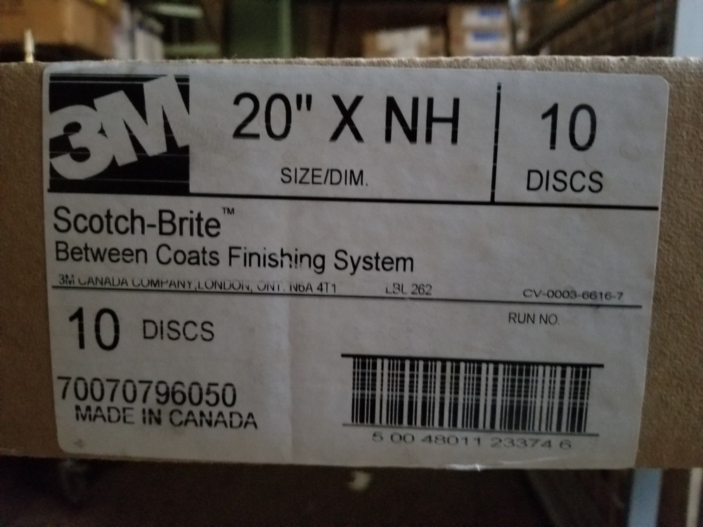 20″ 3M Between Coats Finishing Disc, 10 pk, Maroon Very Fine