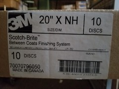 20″ 3M Between Coats Finishing Disc, 10 pk, Maroon Very Fine