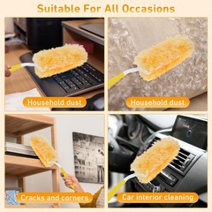 360° Duster Refills Kit for Swiffer Duster, 25 Pack & Short Handle – 25