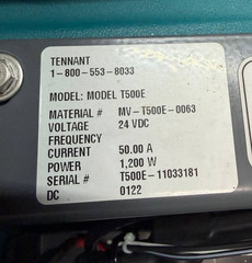Tennant T500e 32″ Dual Disk Walk-Behind Floor Scrubber Cleaner | 523 Hrs