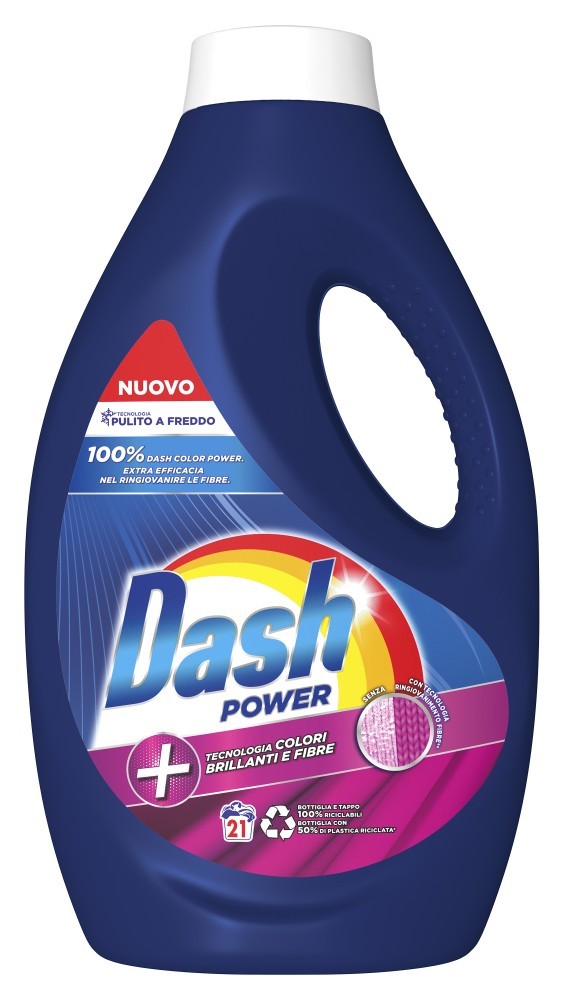 Dash Power Liquid Laundry Detergent 21 Measures Color And Fibers Made In Italy