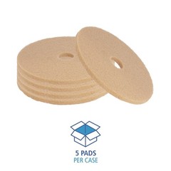 Boardwalk 4019ULT 19″ Dia Burnishing Floor Pads – Tan (5/CT) New