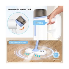 10 in 1 Floor Steamer with Detachable Handheld Steam Cleaner Perfect for Hard…