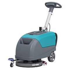 16″ Walk-behind Floor Scrubber Machine 24000 Sqft/h 11-gal Tank 24″ Suction