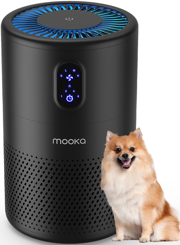 MOOKA Air Purifiers for Home Large Room up to 1076 ft², H13 True HEPA Air F