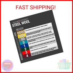 Homax 10120000 Steel Wool, 12 pad, Grade #0000, Rhodes American, Final Finish