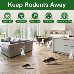 Mouse Rodent Repellent,25 Pack Peppermint Oil Traps for Rat 25, Green