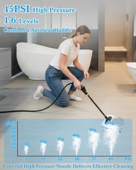 Steam Cleaner for Home – 1600ML Water Tank 15s Heat-Up Portable Steamer