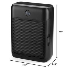 Slevoo Air Purifier for Home Large Room, H13 True HEPA Filter Air Purifiers &…