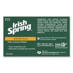 Irish Spring 14177 3.75 oz Bar Soap – Clean Fresh Scent (54/CT) New