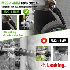 Pressure Washer Hose，3600 PSI Kink Resistant Power Washer Hose Replacemen