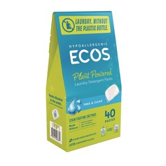 ECOS 963706EA Laundry Detergent Packs – Free and Clear (40/Pack) New
