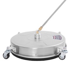 Stainless Steel Round Surface Cleaner with 2 Nozzles, 5000 PSI Power