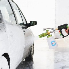 DUSICHIN Pressure Washer 7.25 inches, Gun+Foam Cannon+Dual Connector+Nozzle