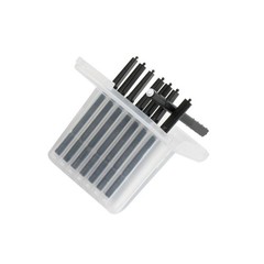 Hearing aid Wax Guard Filter for phonak, widex 40 count (Pack of 1), Black