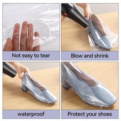 Klmnop 150 Pcs Shrink Wrap Bags, 14×20 Inches Clear PVC Heat Shrink Wrap Bag …