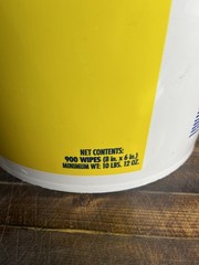Uline S-24645 Jumbo Disinfecting Wipes Citrus Scent 900 Count 10 Lbs 12 Oz