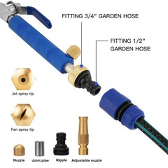 Jet Nozzle 2-in-1 High Pressure Power Washer, Watering Sprayer Cleaning Tool,…