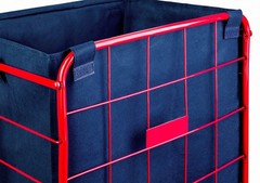 Handy Laundry Shopping Cart Liner, 18″ X 15″ X 24″, Square Bottom, Navy Blue