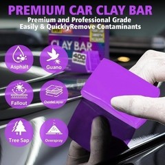 Car Clay Bar 4 Pack 400g(4x100g), Auto Detailing Premium Grade N Color: purple