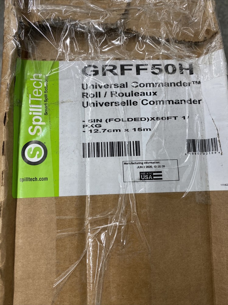 Spilltech Grff50h Absorbent Roll, Absorbs 8.4 Gal. Universal, Gray free sgupping