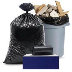 Plasticplace Contractor Trash Bags 42 Gallon 4.0 Mil Black Heavy Duty Garbage