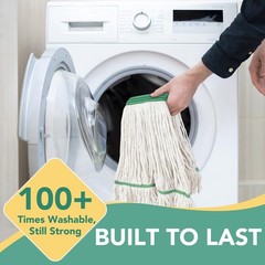 6 Pack Commercial Mop Head Replacement – Heavy Duty Mop Head for General a