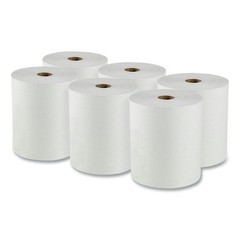 Scott 02000 8 in. x 950 ft. Essential Hard Roll Towels – White (6 Rolls/CT) New