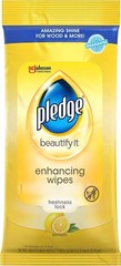Pledge Cleaner Spray and Wipes Bundle(2 Count of 9.7 oz Cans,2 Pack of 24 Wipes)