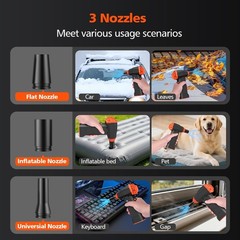 Electric Compressed Air Duster, 110000RPM Cordless Portable Air Blower Mini P…