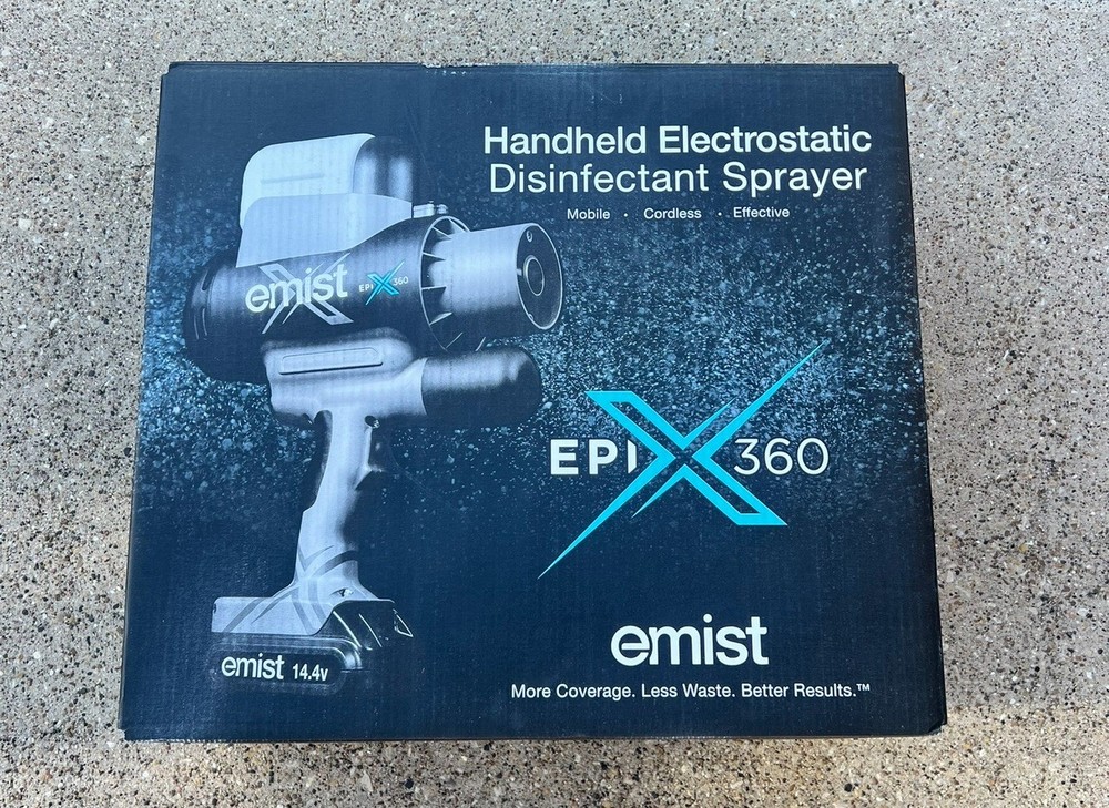 Emist EPIX360 Electrostatic Disinfectant Sprayer Cordless Handheld-(BRAND NEW)