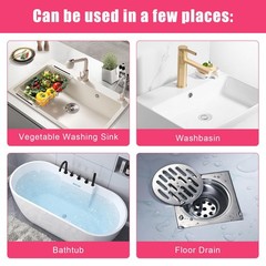 Foaming Drain Cleaner, Sink Cleaner and Deodorizer, Drains Clog 2PCS