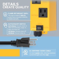 Ortis Automatic Vacuum Switch with Auto/On/Off Control, Smart Current…