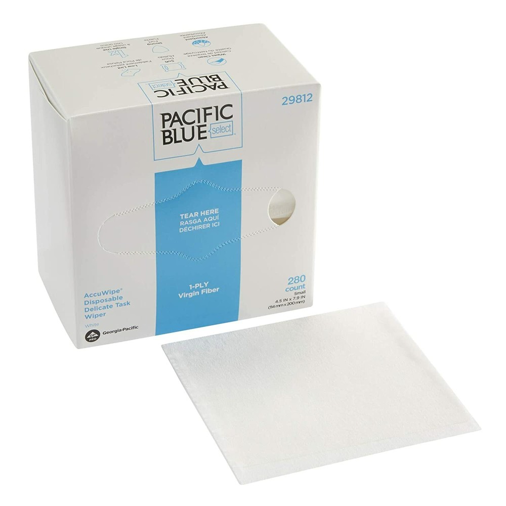 *1-Pack* Georgia Pacific Blue AccuWipe 4.5″x7.9″ Delicate Task 280 Wipers 29812