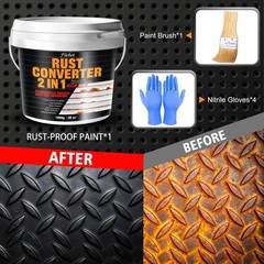 Rust Converter Paint 36oz – 2 in 1 Metal Primer & Rust Inhibitor for Automotive