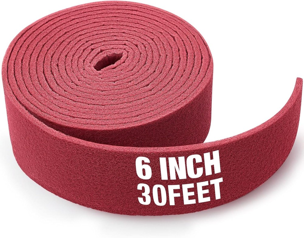 30 ft x 6 in Fine neral pose Scuff Pads 7447 Roll Lar Maroon