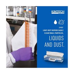 KIMTECH Kimwipes Delicate Task Kimtech Science Wipers (34721), White, 2-PLY, …
