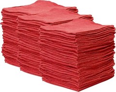 200 Pieces Red Shop Towel Large 15×15 Cleaning Rags, Fast Free Shipping, A Grade
