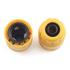 PZRT 2pcs 1/2 Inch Garden Hose Repair Kit Yellow ABS Plastic inch,
