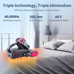 Rechargable Handheld Vacuum – Wireless Bed Vacuum Cleaner – Portable Mattress…