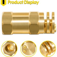 Boomless Spray Nozzle 1/2″ FPT #5 Orifices (90° and 180° Caps) 2.0 GPM @ 40 PSI