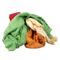 5 Lb Box PRO-SOURCE Reclaimed Cotton Terry Cloth Shop Rags: Assorted Color