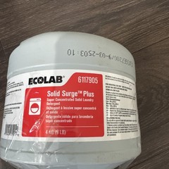 ECOLAB 6117905 Solid SurgePlus Laundry Detergent 9 LB
