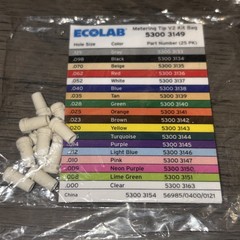 Ecolab Metering Tip V2 Kit 25 Piece Bags Lot Of 13