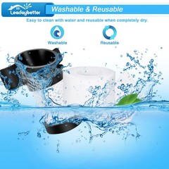 Leadaybetter Filter Replacement for IF100 (Standard Set), Black+white