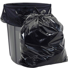 Aluf Plastics 45 Gallon 2.3 Mil Black Heavy Duty Garbage Trash Bags – 40 X 46 –