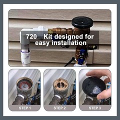 Thaekuns 720 Series Pressure Vacuum Breaker Repair Kit and Bonnet Black