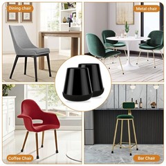 Meldel 24 PCS Silicone Chair Leg Floor Extra Small(0.6″-0.8″), 24pcs-black