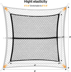 Cargo Net for Pickup Truck Bed for Ford F150 F250 F350 Super Duty 2000-2025 2026